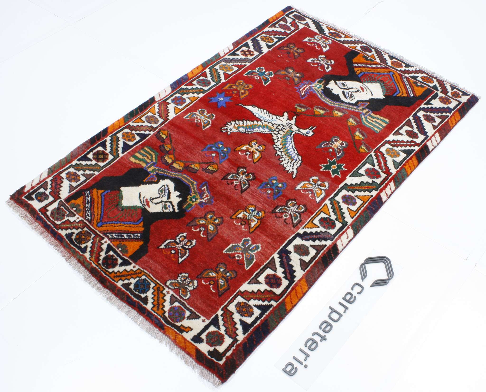 Persian rug Shiraz Figural