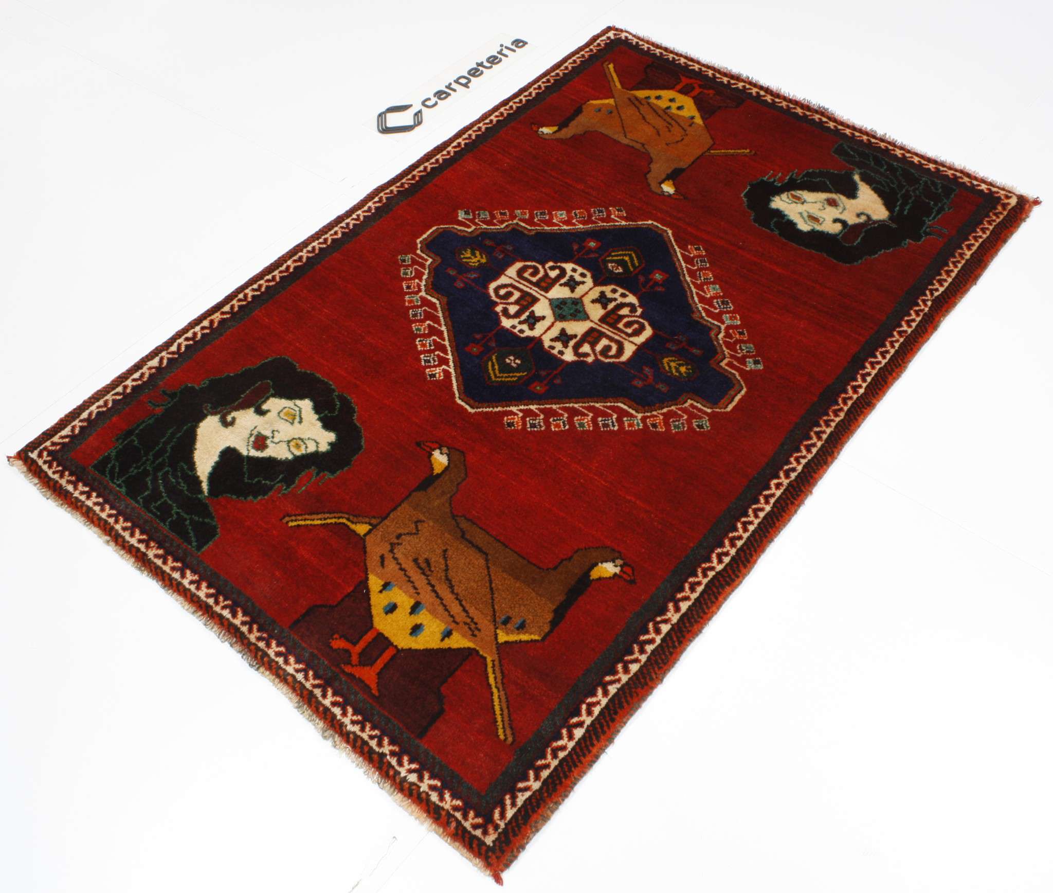 Persian rug Shiraz Figural