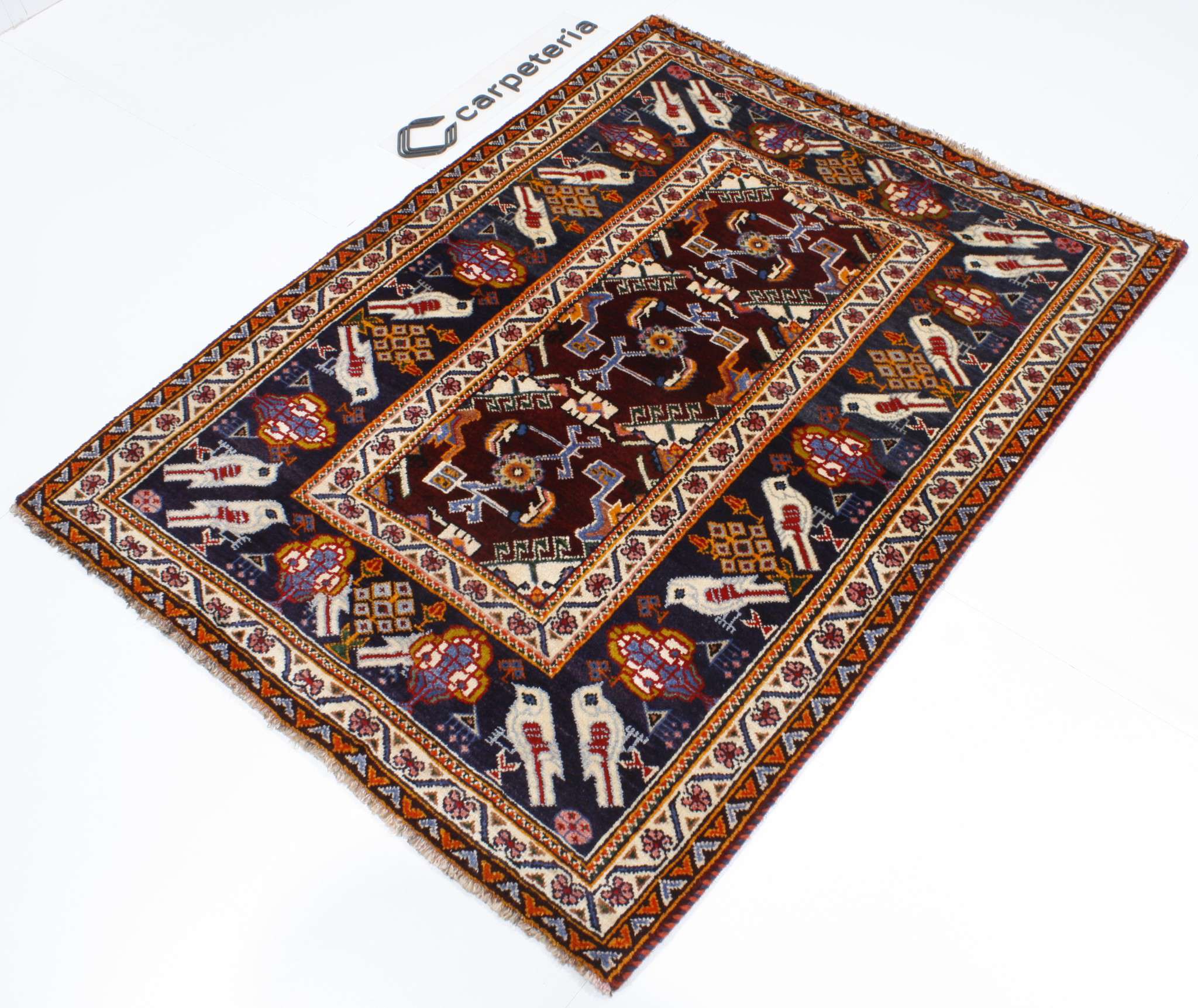 Persian rug Shiraz Figural