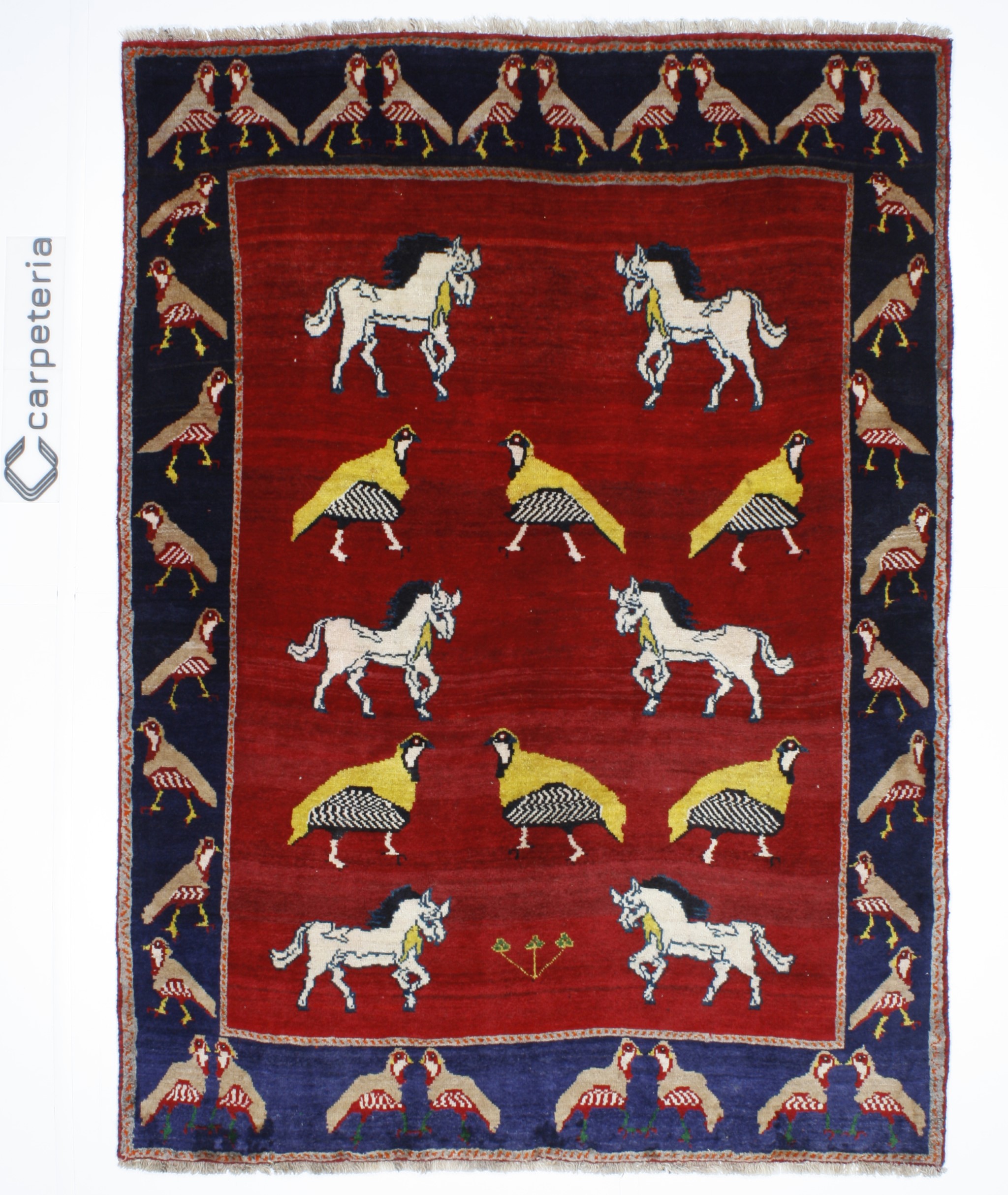 Persian rug Shiraz Figural