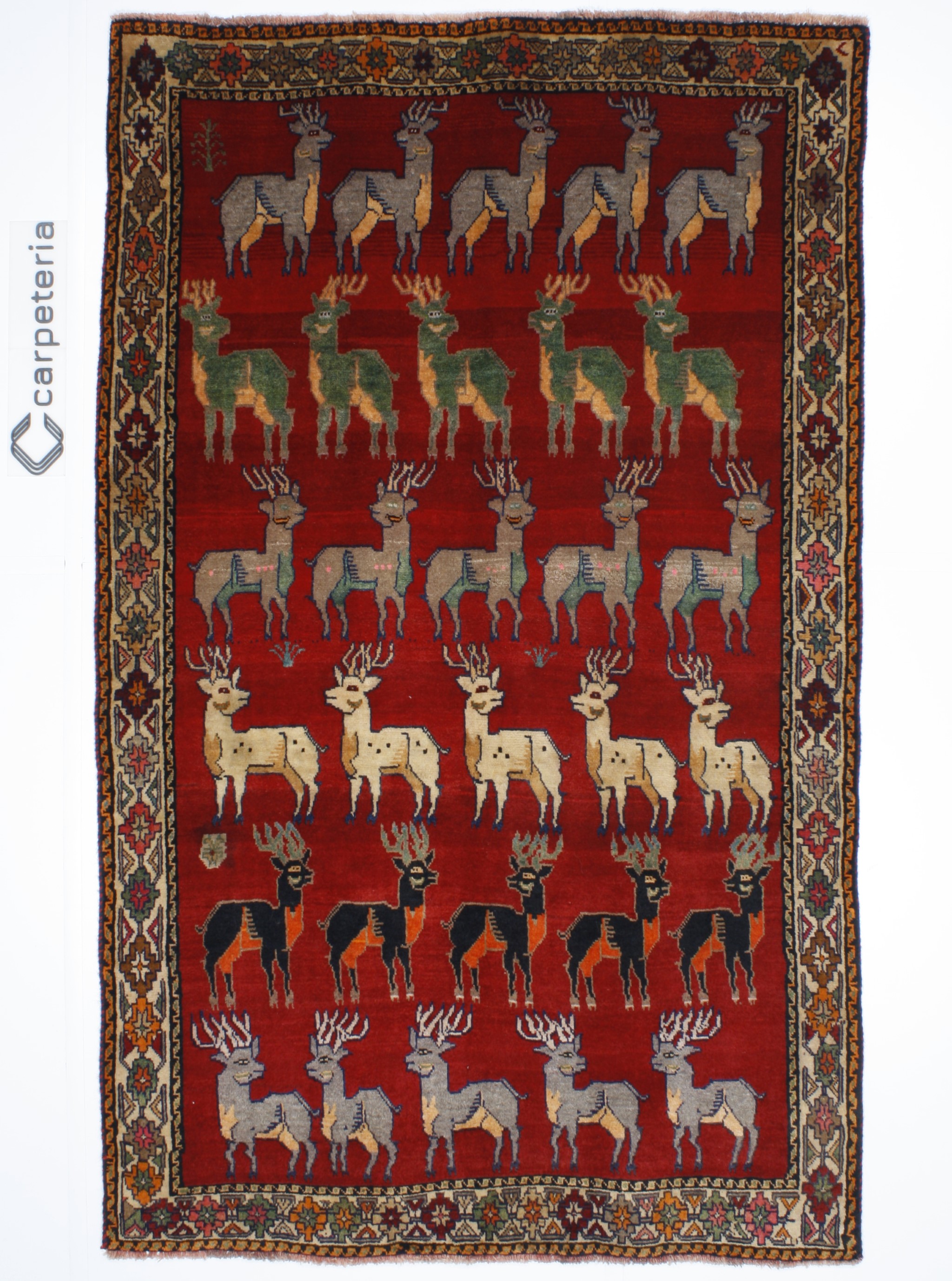 Persian rug Shiraz Figural