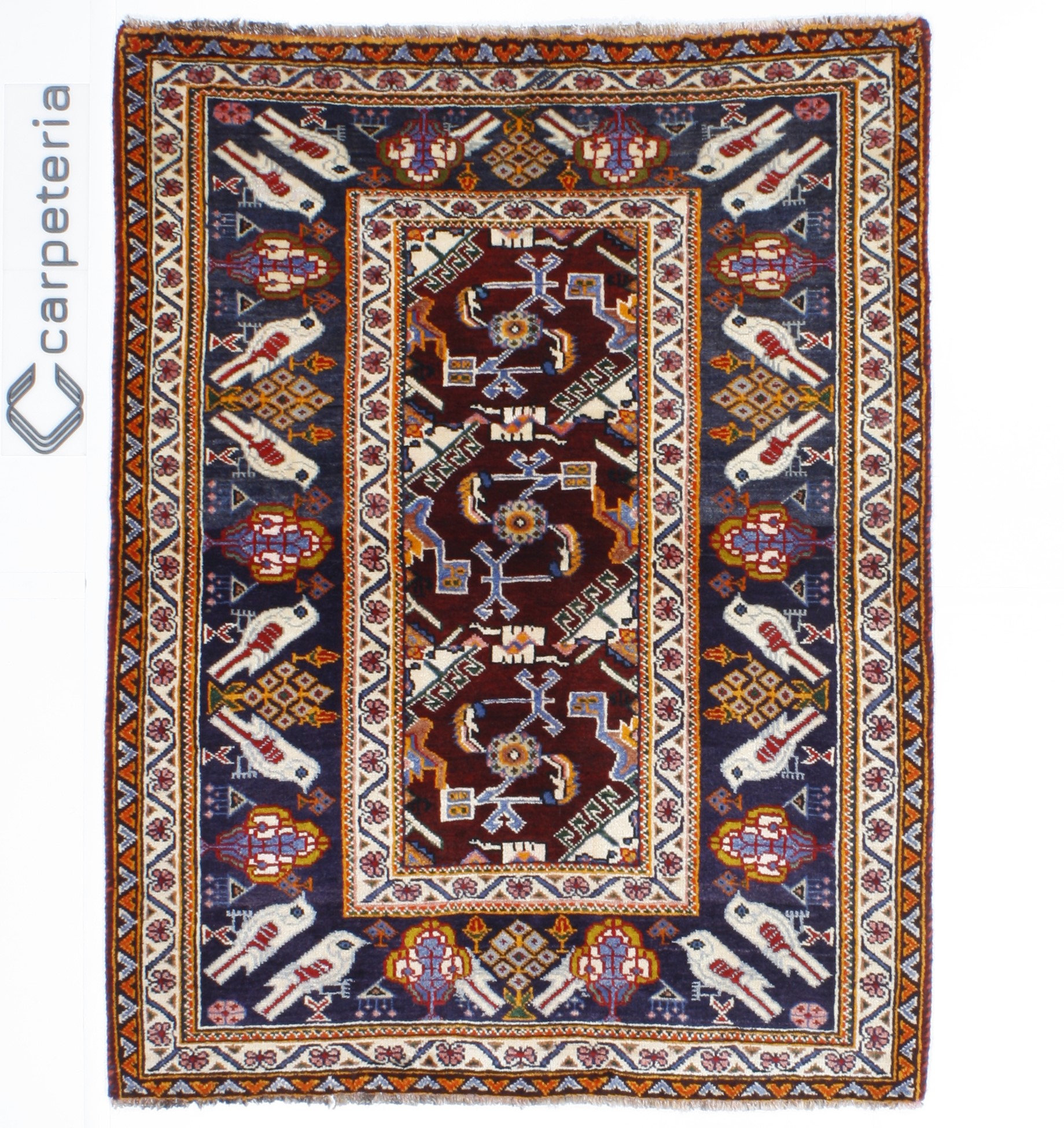 Persian rug Shiraz Figural