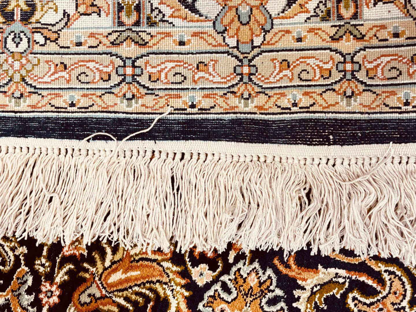 Kashmir selyem/selyem Royal keleti szőnyeg