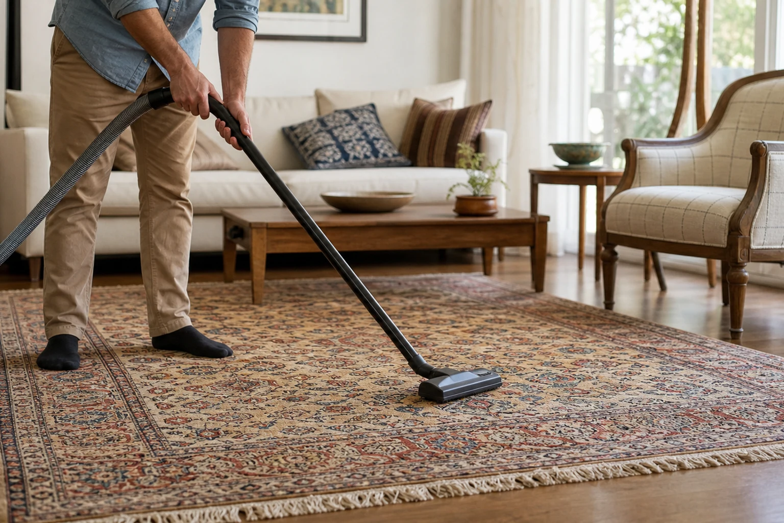 How to care for a hand-knotted rug in everyday use