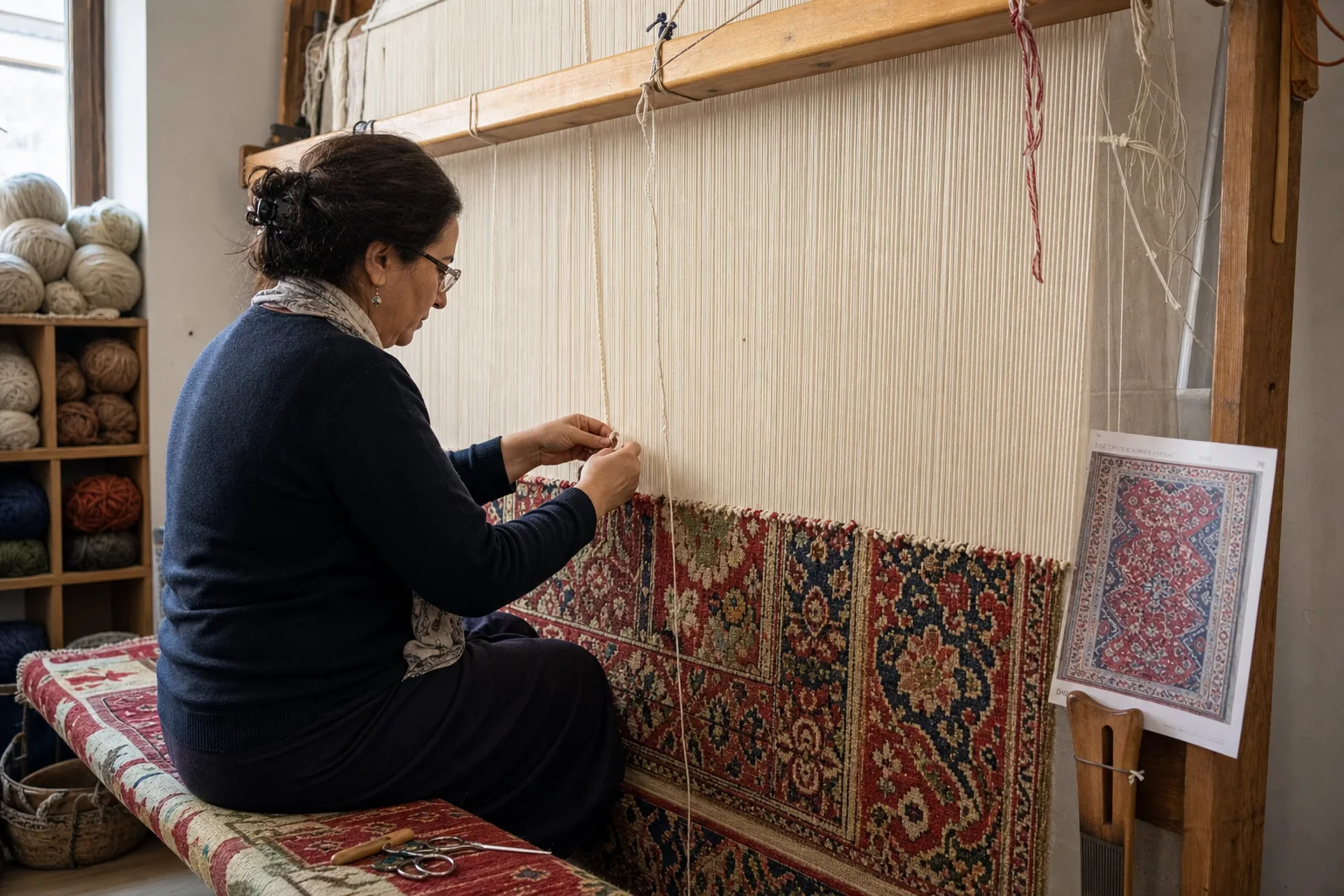 Why do hand-knotted rugs cost more than machine-made rugs?