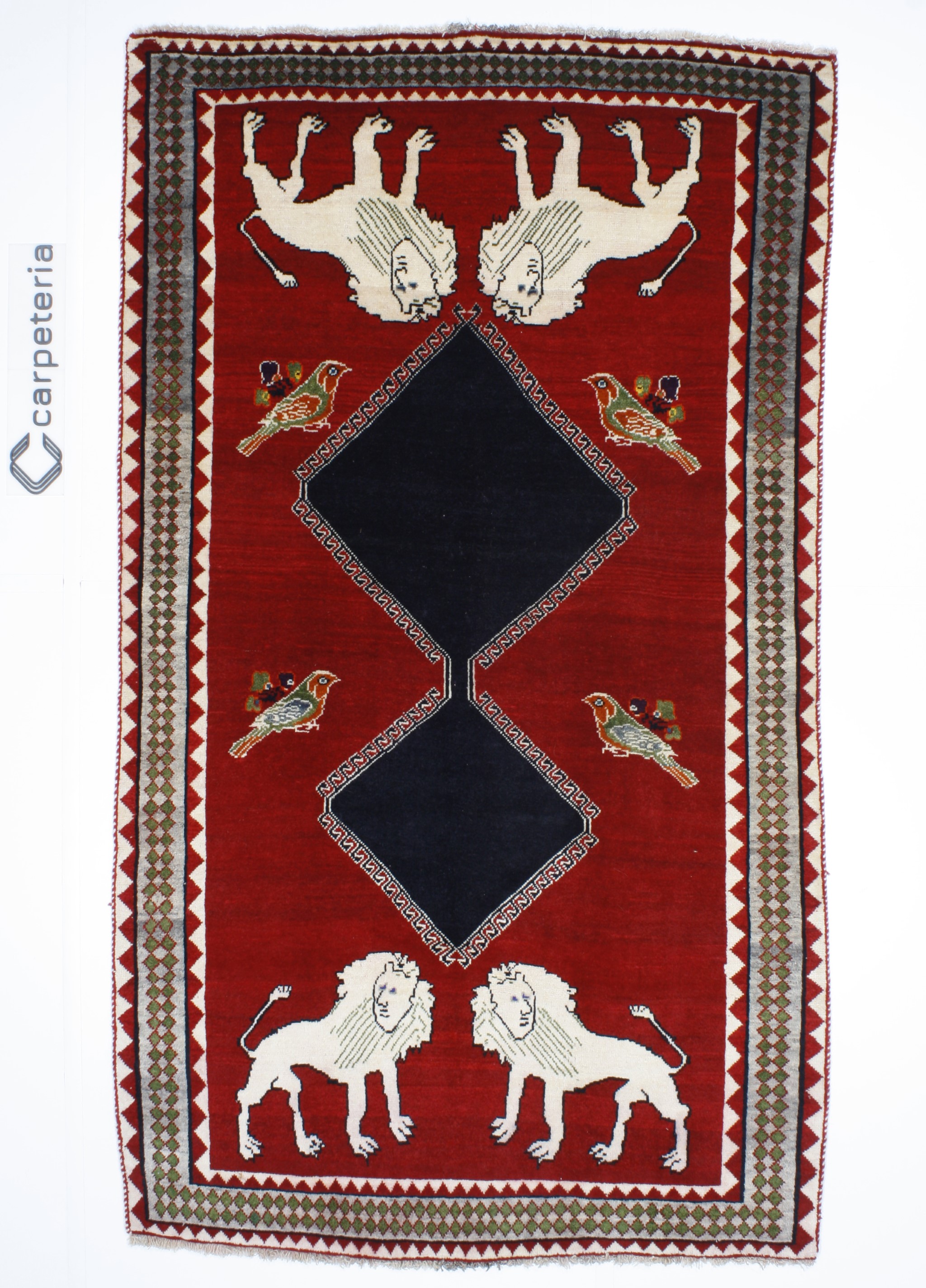 Shiraz Figural perzsa szőnyeg