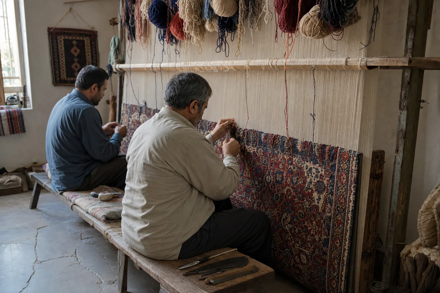 How long does it take to make a hand-knotted rug?