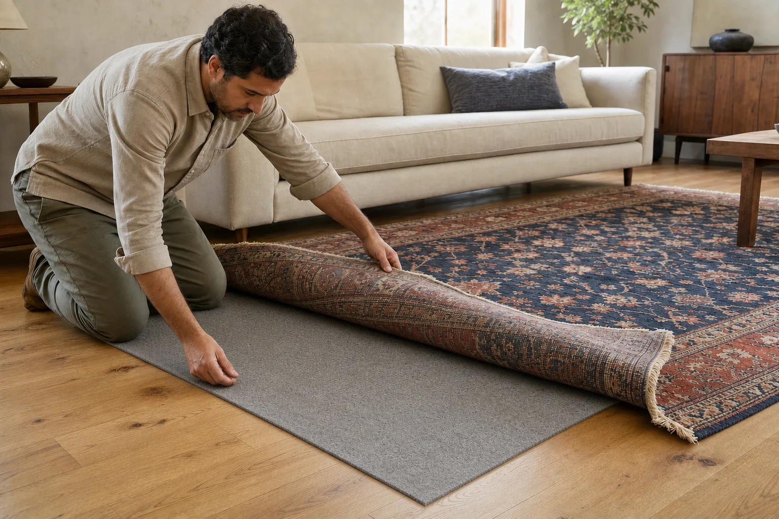 Should you use a rug pad under a hand-knotted rug?