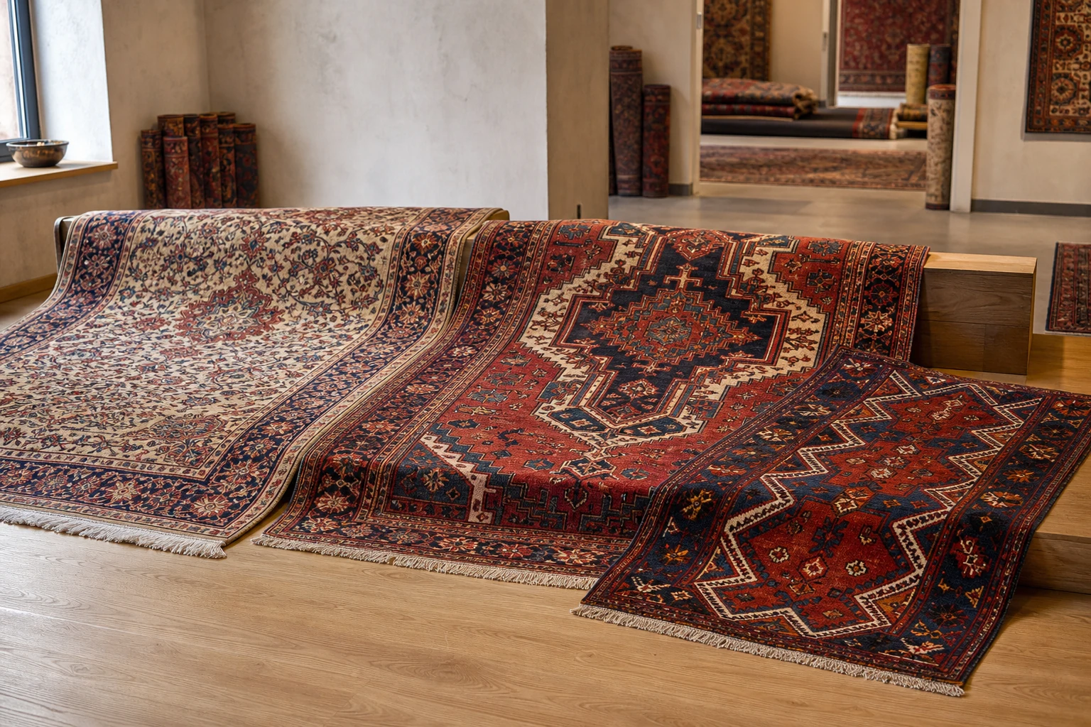What are the most famous types of Persian rugs?