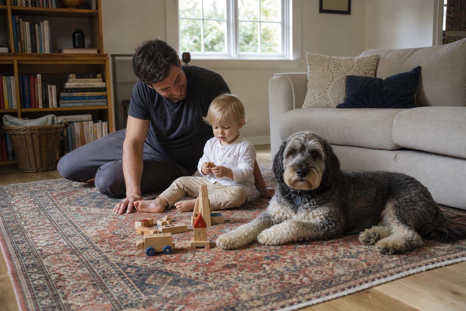 Are hand-knotted rugs suitable for children and pets?