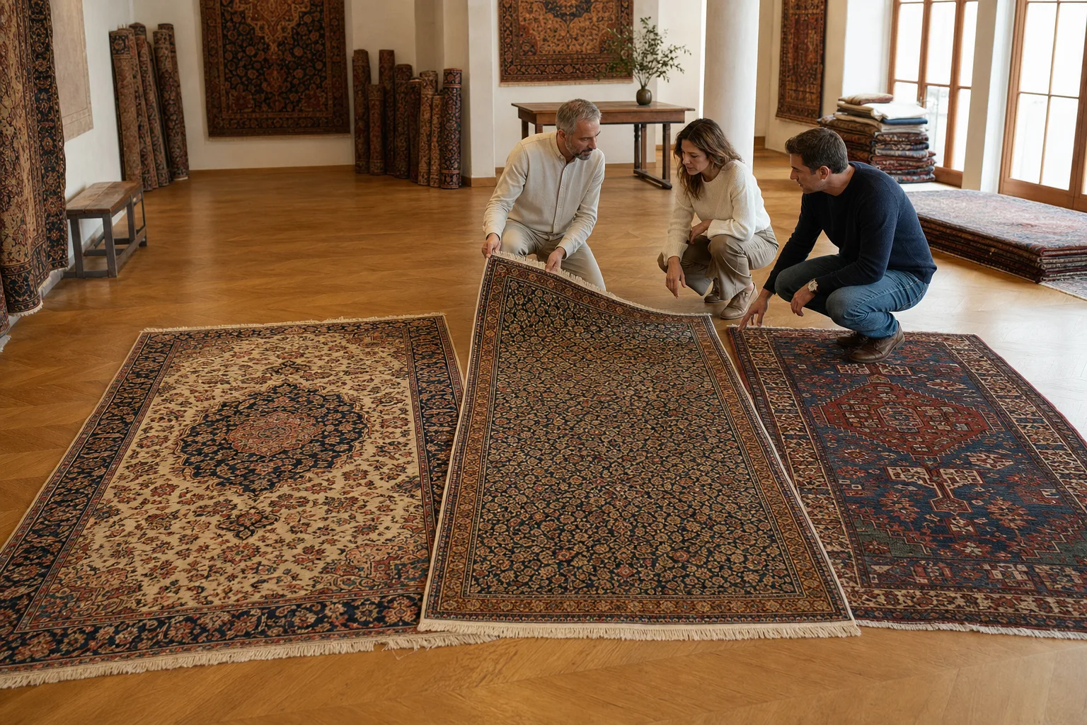 Where to buy a genuine hand-knotted Persian rug in Prague?