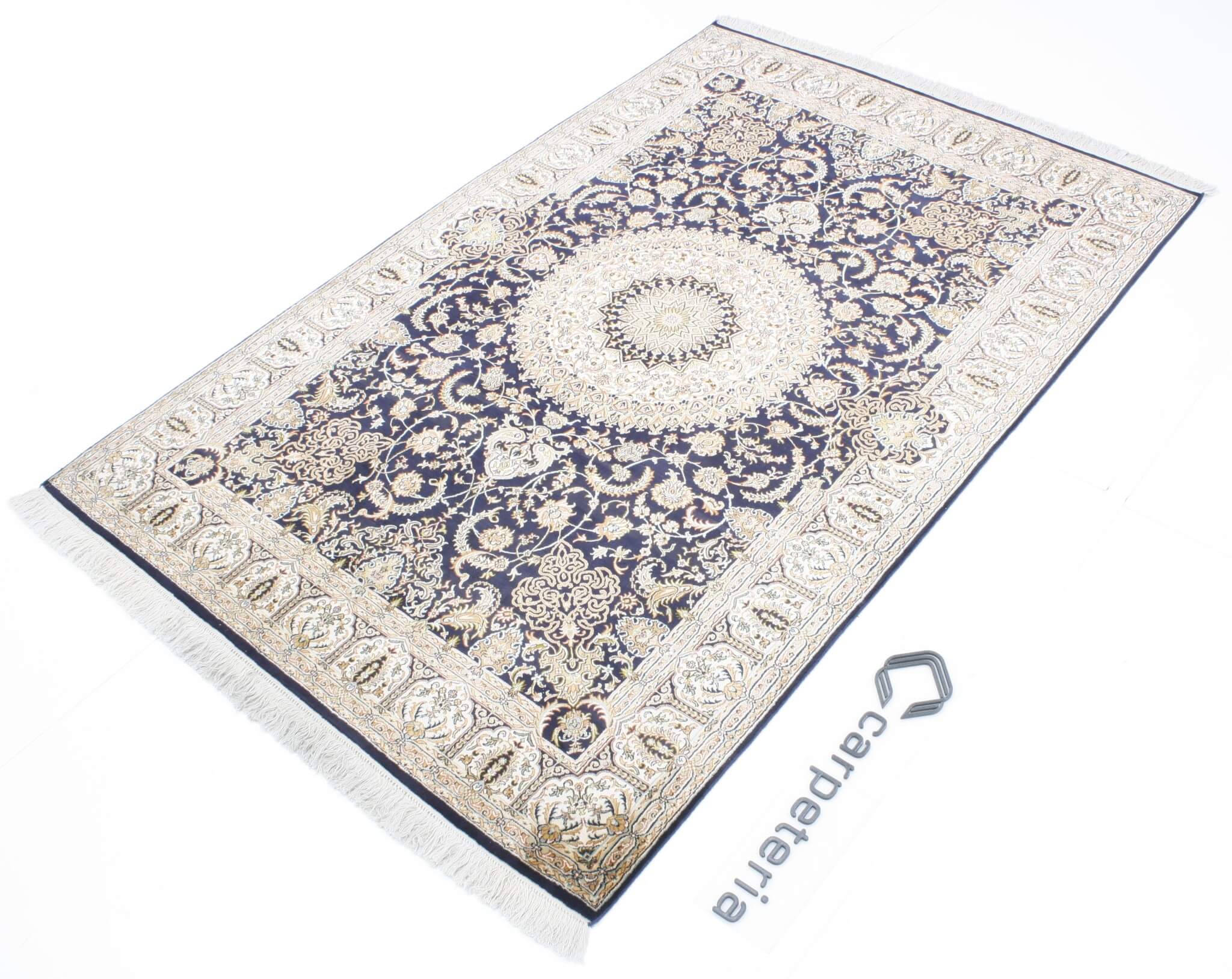 Kashmir selyem/selyem Royal keleti szőnyeg
